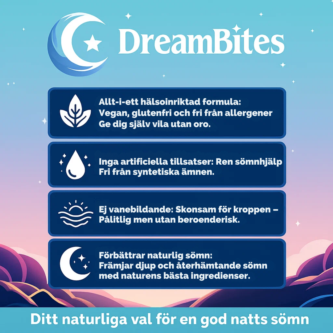 DreamBites – För dig som vill sova hela natten